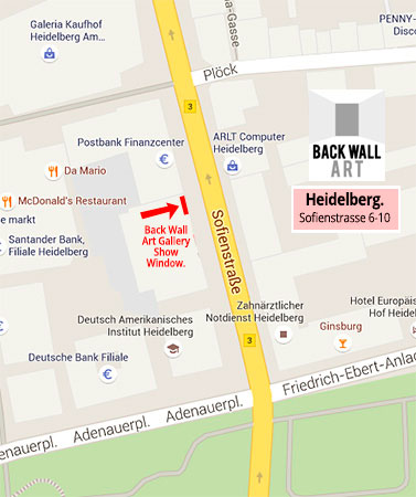 Back Wall Art Gallery- Heidelberg - Artists Charles Kaufman and F. Frank.